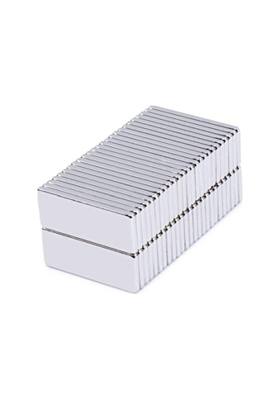 Dünya Magnet 20 Adet Neodyum Mıknatıs Magnet 30x10x2 Mm Dikdörtgen Güçlü Mıknatıs