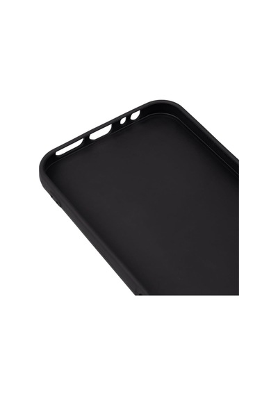 Realme 6 İle Uyumlu Kılıfı Silikon Pastel Renkli Mat Esnek İnce Kapak Prem Siyah