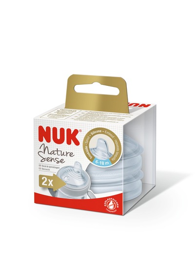 Nature Sense 2'li Alıştırma Bardağı Emziği 6-18 Ay Şeffaf