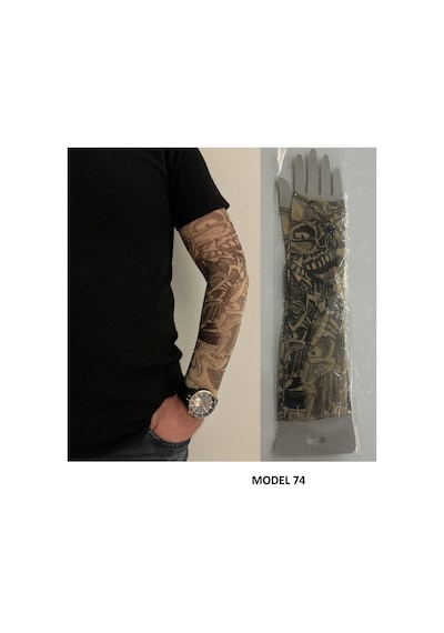 Giyilebilir Dövme 3 Çift 6 Adet Kol Çorap Dövmesi Sleeve Tattoo Set26