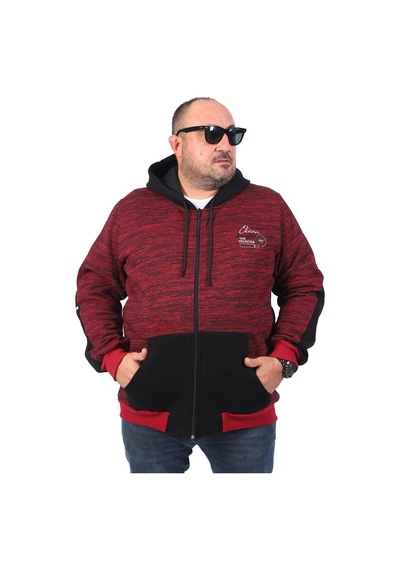Moc Grande Mocgrande Büyük Beden Erkek Sweat The Frontier 22726 Bordo