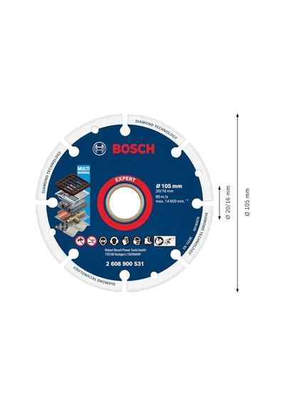 Expert Metal Wheel Kesici Diskler Dökme Demir Paslanmaz Çelik Çelik Demir Içermeyen Metalle Ø 105 Mm Aksesuar Küç