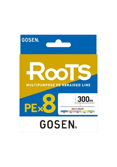 Gosen X8 Roots Pe 1.2 0,187mm 8 Kat İp Misina 300mt Multicolor - Standart