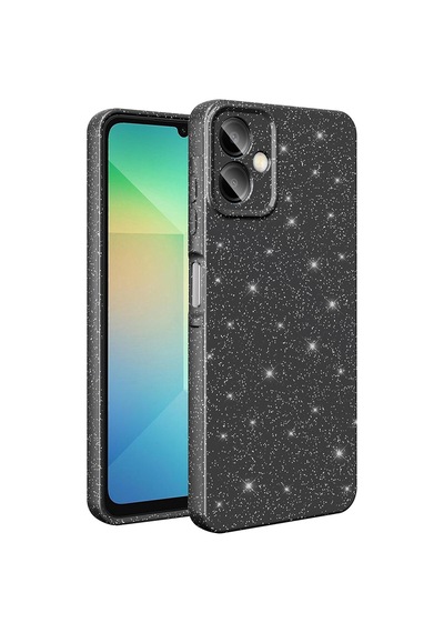 Zore Samsung Galaxy Uyumlu A07 Kılıf Kamera Korumalı Simli Lüks Omsy Koton Kapak - Beyaz