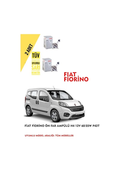 Fiat Fiorino Ön Far Ampül Takımı 2 Adet