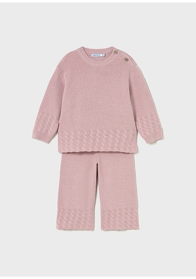 Mayoral Pembe Kız Bebek Triko Takım 2592 Pembe