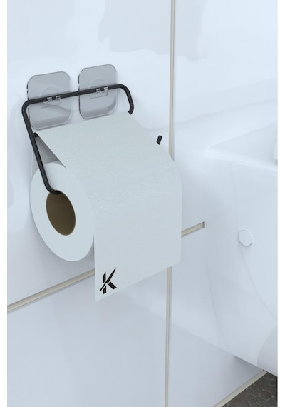 Buççin Online Mağaza Yapışkanlı Wc Tuvalet Kağıtlık Wc Kağıt Tutacağı Metal Banyo Modern Metal Siyah Çok Renkli