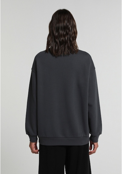 Colin's Colins Relaxed Fit Yuvarlak Yaka Baskılı Kadın Antrasit Sweatshirt Cl1080989 Q1.v2 Ant