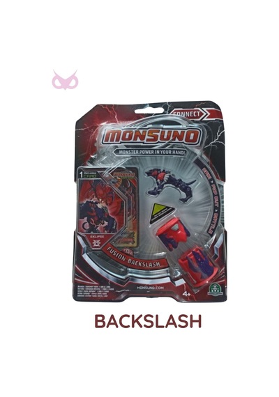 Monsuno Lisanslı 3 Lü Fusion Figür Seti Backslash, Lock, Evo Tek Beden