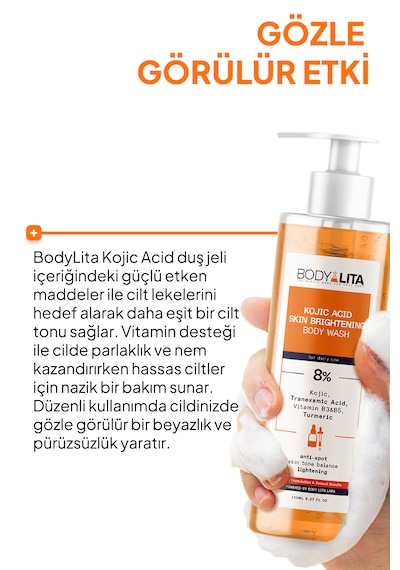 Bodylita Kojik Asit Vücut Şampuanı 150 ML