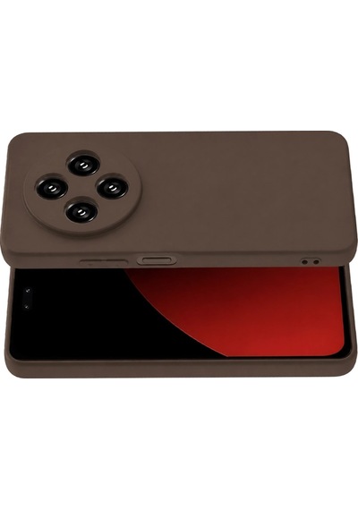 Xiaomi Redmi 14c Kılıf First Silikon - Kahverengi