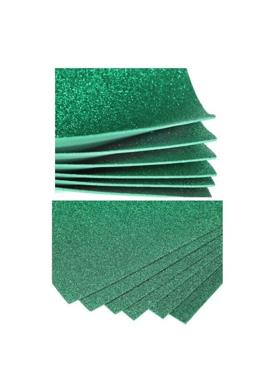 Artlantis Yeşil Simli Eva 50x70 Cm 2 Adet Simli Eva Süngeri Okul Kreş Anasınıfı Elişi Etkinlikleri