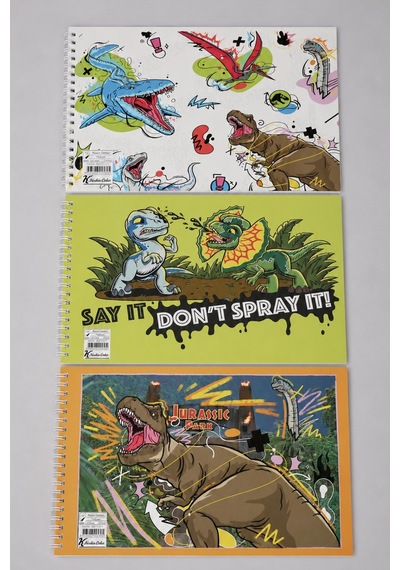 X Dekomus Lisanslı Jurassic World 17x24 Cm Resim Defteri Tek Adet Diğer