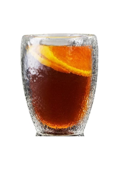 Çift Cidarlı Buzlu Tasarım Kahve, Latte, Su Bardağı, 300 Ml, Cam Meşrubat Bardak, 1 Adet - 12221 Çok Renkli