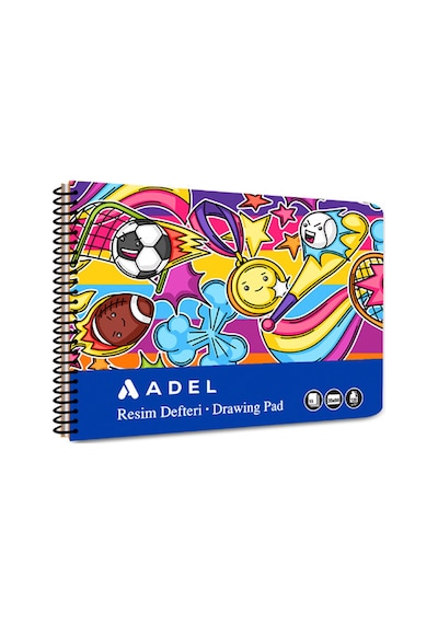 Resim Defteri Fun Karton Kapak 35x50, 15yp,90g Kağıt,perforajlı Sayfa Karma Renk Gönderilir