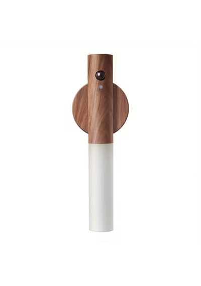 Sensörlü Usb Şarjlı Mıknatıslı Taşınabilir Duvar Aplik Masa Lambası Ahşap Görünümlü Gün Işığı Ahşap