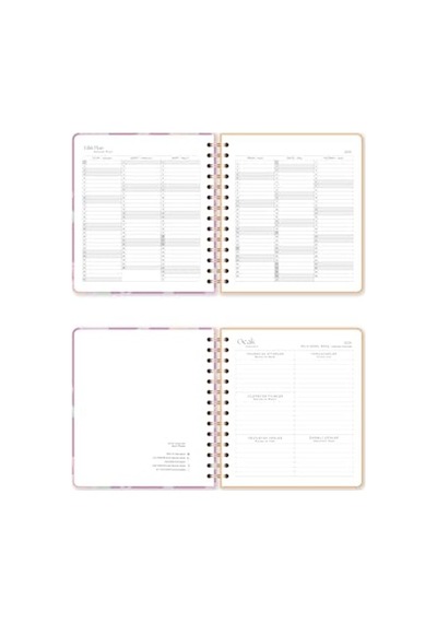Colors A5 60 Yaprak Çizgili Defter, Pembe Açık Gri