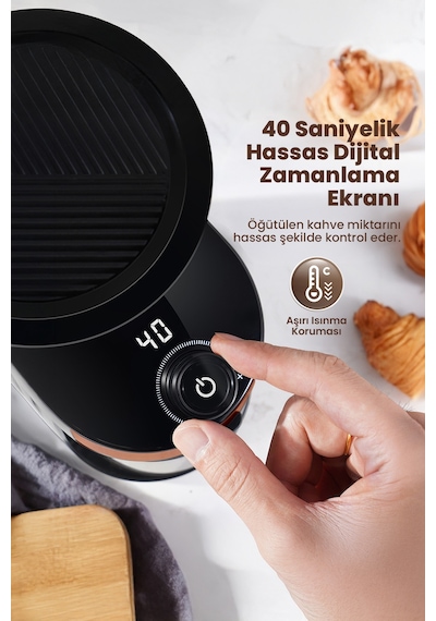Any Morning SH25836B Dijital Zamanlayıcılı Elektrikli Kahve Öğütücü