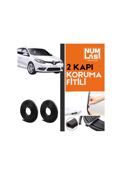 Renault Fluence İki Kapı Koruma Fitili Siyah Renk Numlas-a Kalite-nm2988
