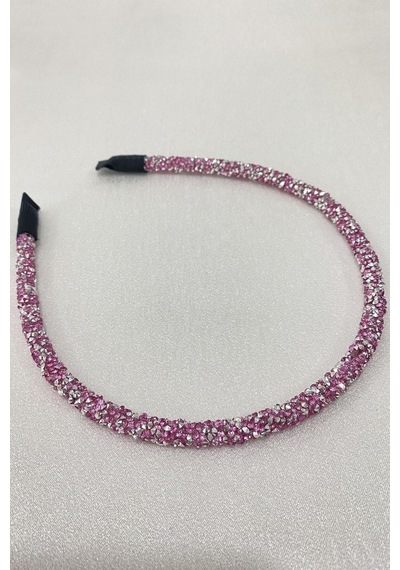 FdayAksesuar Ince Pembe Taşlı Taç FRDY31140