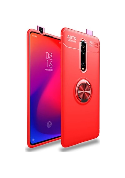 Redmi K30 Yüzüklü Standli Manyetik Kamera Korumali Silikon Kilif 411508411
