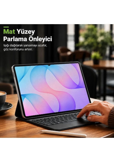Samsung Galaxy Tab S12 Plus İle Uyumlu Mat Ekran Koruyucu 12.6 İnç Sm-x840 Parmak İzi Bırakmayan Yansıma Ve Parlama Önleyici Koruma, 9h Kırılmaz Esnek Nano Cam