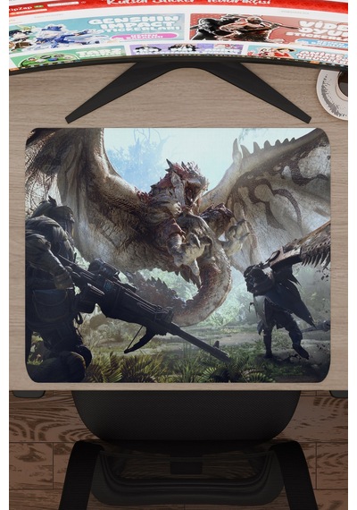 Monster Hunter: World Dikişli Kauçuk Oyuncu Mousepad V2 - 48x40 Xl Gaming Mouse Pad