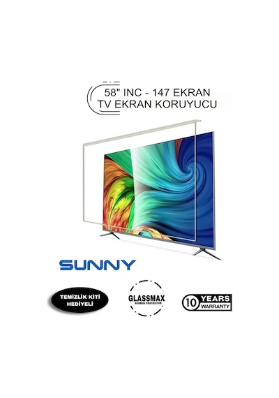 Sunny 58uhd6500 Uyumlu 58" Inç 147 Ekran Tv Ekran Koruyucu