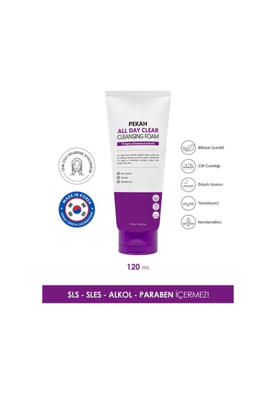 Pekah Nemlendirici Yüz ve Makyaj Temizleme Köpüğü 120 ML
