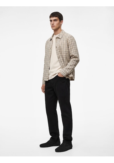 Koton Düğmeli Cep Detaylı Normal Bel Slim Fit Jean Pantolon - Brad Jean Siyah 6sam40115nd