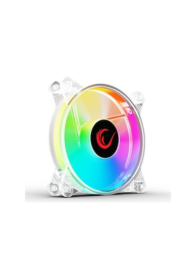 Rampage 6c-121 12cm Rainbow Aydınlatmalı Şeffaf Pc Kasa Fanı