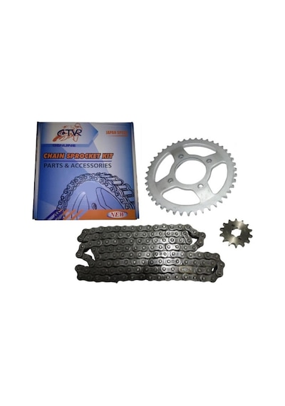 Tvs Tvs Apache Ön-Arka Dişli Zincir Set 428H 124L 14-43T Tvr