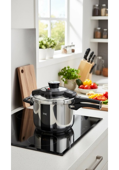 Taç Fastcook Düdüklü Tencere 6 Litre Çok Renkli