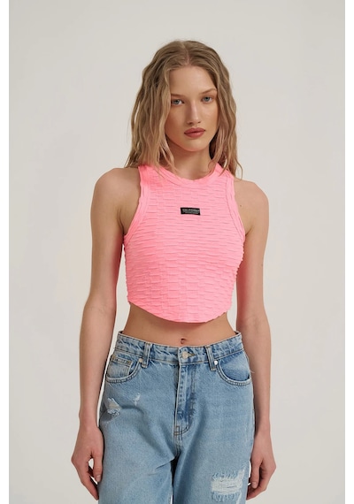 Olla Collection Etiket Detaylı Atlet Pembe Pembe
