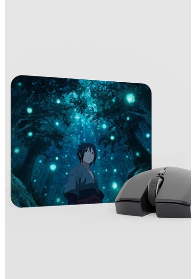 Naruto Sasuke Anime V5 - 22x18 Gaming Kauçuk Kaymaz Taban Mouse Pad Fare Altlığı