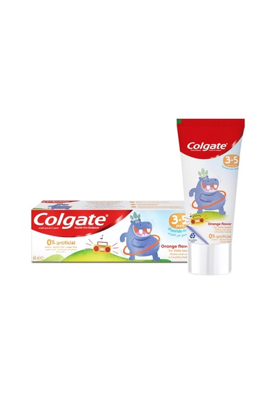 3-5 Yaş Portakal Aromalı Florürsüz Çocuk Diş Macunu 60 Ml