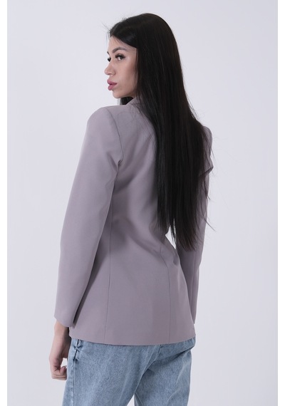 Feminist Gri Vatkalı Astarlı Blazer Ceket 0105110.06 Gri