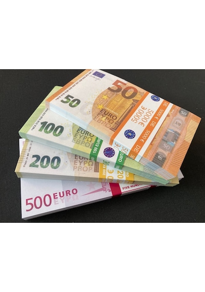 Yeni 20 Deste Karışık Euro 50-100 Ve 200 Euro Geçersiz Para Eğlen