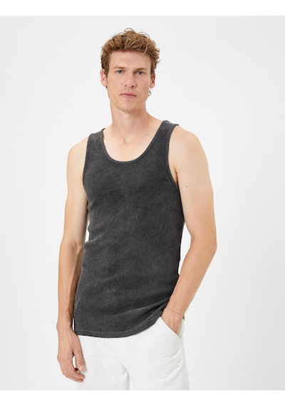 Koton Yıkamalı Atlet Bisiklet Yaka Slim Fit Kolsuz Antrasit 4wam30001hk 4WAM30001HK931 Koton Yıkamalı Atlet Bisiklet Yaka Slim Fit Kolsuz Antrasit 4wam30001hk 4WAM30001HK931