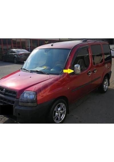 Fiat Doblo Krom Ayna Kapağı 2000-2012 2 Parça Abs Krom