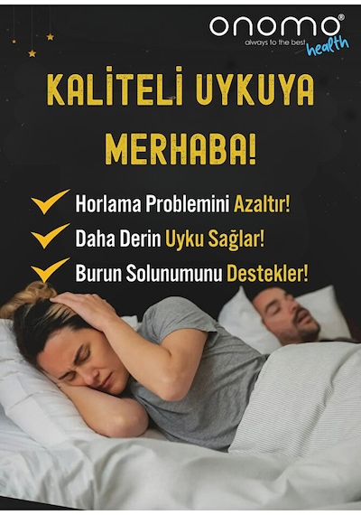 Health Ağız Bandı Siyah Horlama Önleyici Ağız Kapama Hipoalerjenik Uyku Bandı 30'lu