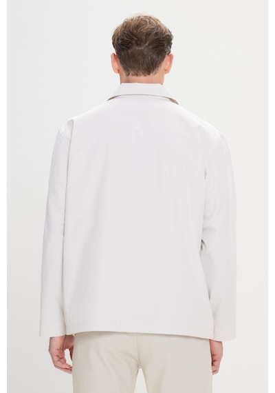 AC&Co / Altınyıldız Classics Erkek Bej Standart Fit Normal Kesim Gömlek Yaka Cepli Rahat Mont Bej