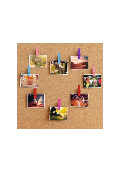 Herşeytrend 50'li Renkli Ahşap Mandal Seti 3.5 Cm