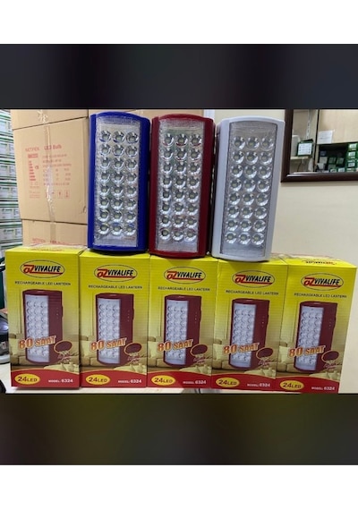 Life Büyük 24 Led 80 Saat Sarjlı Işıldak Mavi