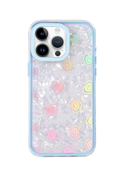 Apple  Uyumlu  iPhone 15 Pro Max Lumi Desenli Kapak Mavi