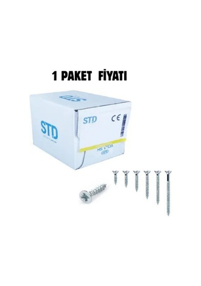 Std Sunta Vidası 5,0 X 35 Paket 200 Adet Krom