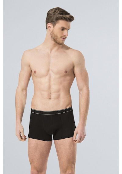Türen 175 Erkek 3'Lü Boxer-Beyaz&Sıyah&Grı - 2Xl