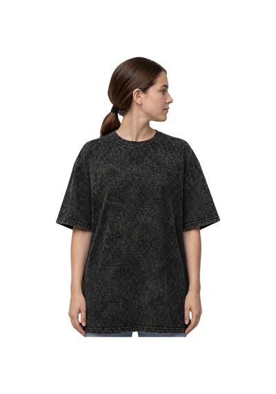 Nin Rock Metal Müzik Grubu Baskılı Unisex Oversize Eskitme Yıkama Siyah