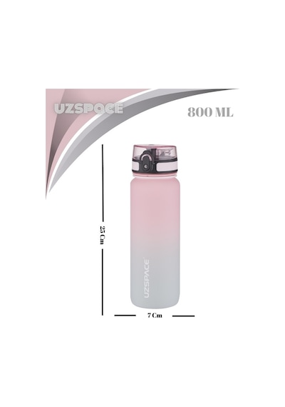 Uzspace Matara Tritan 800 Ml 3053-6 Pink Grey