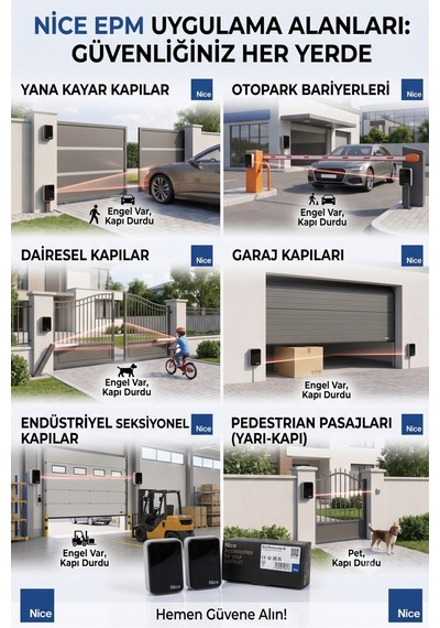Epm Emniyet Fotoseli Emniyet Sensörü Otomatik Kapı Bariyer Yana Kayar Sürgülü Kapı Fotosel